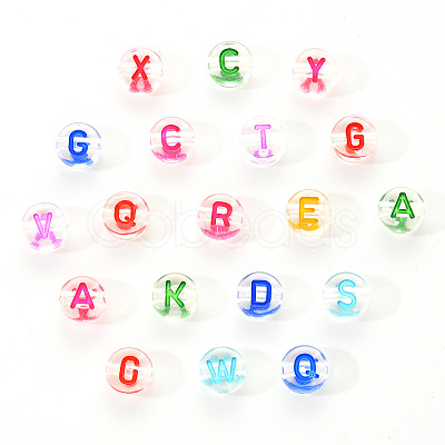 Transparent Clear Acrylic Beads MACR-YW0001-23F-1