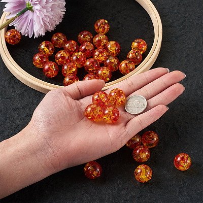 Resin Imitation Amber Beads CRES-TA0001-17-1