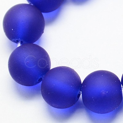 Transparent Glass Bead Strands X-GLAA-S031-10mm-09-1