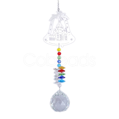 Stainless Steel Christmas Tree Snowflake Bell Wind Chime PW-WGCA156-03-1