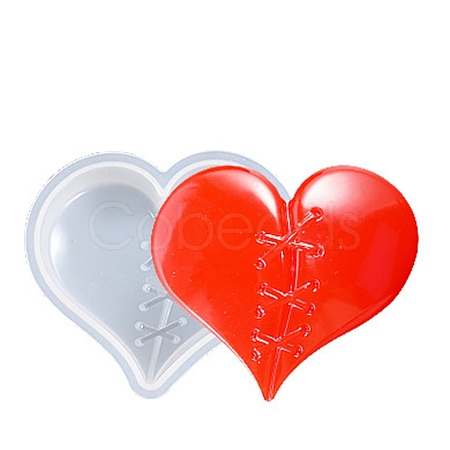 DIY Mended Heart Shaped Ornament Food-grade Silicone Molds SIMO-D001-18B-1