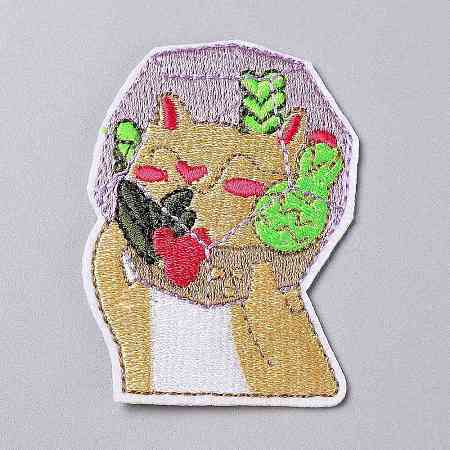 Computerized Embroidery Cloth Iron on/Sew on Patches DIY-P006-06-1