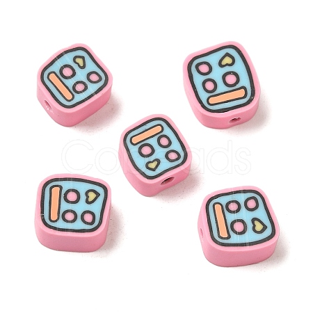 Phone Shape Polymer Clay Beads CLAY-Z003-01A-1