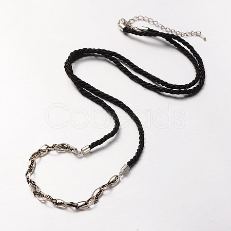 Nylon Cord Necklace Making MAK-J004-02P-1