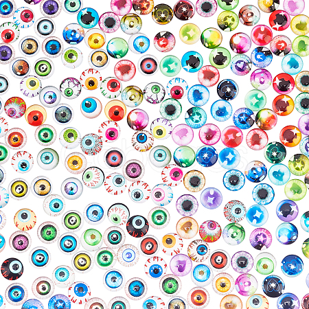   2Bags 2 Colors Glass Eyes Cabochons KY-PH0001-56-1