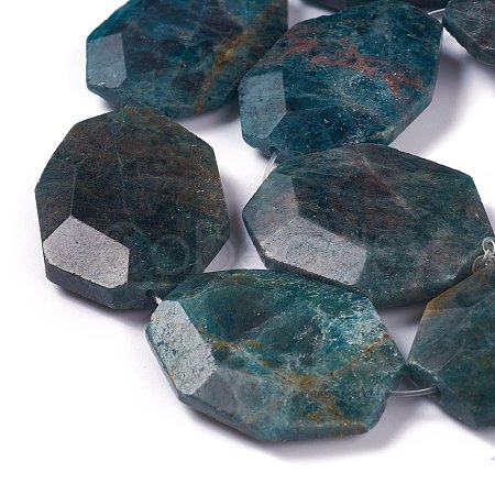 Faceted Natural Apatite Beads Strands G-H242-01C-1