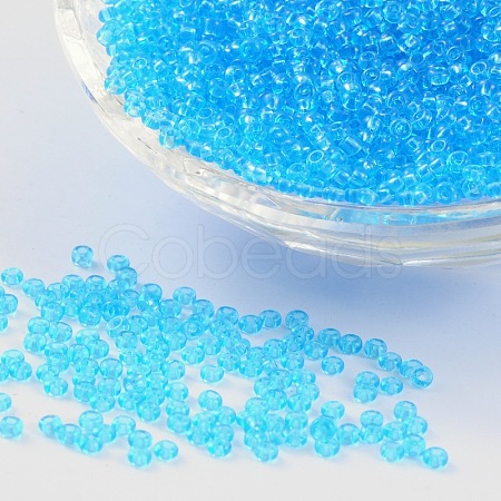 FGB 11/0 Transparent Glass Seed Beads X-SEED-Q006-F15-1