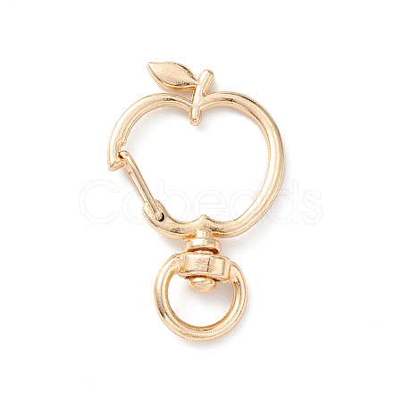 Apple Alloy Swivel Clasps X-FIND-L012-02KCG-1