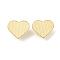 Alloy Slide Charms, Cadmium Free & Nickel Free & Lead Free, Heart, Golden, 17x20x8mm, Hole: 6x5mm