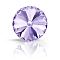 Preciosa&reg MAXIMA Crystal Round Stones, Czech Crystal, Bicone(436 11 177 Rivoli), Dura Foiling, 20310 Violet, SS29(6.15~6.35mm), 144pcs/gross