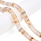 Natural White Agate Beads Strands, Heishi Beads, Disc, 10.5x4.5mm, Hole: 1mm, about 50pcs/strand, 8.46~8.78''(21.5~22.5cm)