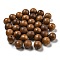 Wood Beads, Undyed, Round, Sienna, 8mm, about 1730pcs/500g