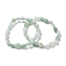 Natural Amazonite Beaded Stretch Bracelets, Tumbled Stone, Nuggets, Inner Diameter: 2 inch(5~5.2cm)