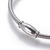 304 Stainless Steel Charms Bangles BJEW-P258-06-2