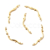 Rack Plating Brass Clear Cubic Zirconia Connector Charms KK-M230-21G-1