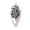 Tibetan Style 304 Stainless Steel Pendants STAS-P305-60AS-1