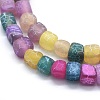 Dyed Natural Weathered Agate Beads Strands G-F583-11F-3