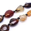 Natural Agate Bead Strands G-T054-33-2