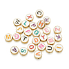 Alloy Enamel Letter Beads ENAM-CJ0001-24-9