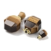 Natural Tiger Eye Perfume Bottle Pendants G-Q163-10G-07-2