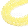 Baking Painted Transparent Glass Beads Strands DGLA-F029-J4mm-06-4