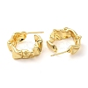 Rack Plating Brass Twist Round Stud Earrings EJEW-Q773-06G-2