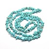 Synthetic Turquoise Chip Bead Strands X-G-M205-77-2