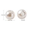 Imitation Pearl Acrylic Beads PL614-1-3
