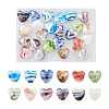 Cheriswelry 24Pcs 12 Colors Handmade Lampwork Beads LAMP-CW0001-03-9