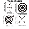 MAYJOYDIY US 1 Set Archery PET Hollow Out Drawing Painting Stencils DIY-MA0004-37B-2