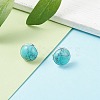 Gemstone Dome/Half Round Stud Earrings for Women EJEW-JE04801-5