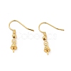 Brass Earring French Hooks with Coil and Ball KK-P225-01G-2
