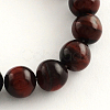 Natural Red Tiger Eye Round Gemstone Beads Strands G-R256-6mm-1