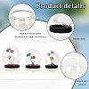 PandaHall Elite 6 Sets 3 Style Iridescent Glass Dome Cover DJEW-PH0001-26A-4