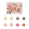 Craftdady 32Pcs 8 Colors ABS Plastic Imitation Pearl Charms KK-CD0001-23-11