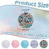 ARRICRAFT 20Pcs 5 Colors Acrylic Beads SACR-AR0001-17-2