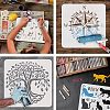 Large Plastic Reusable Drawing Painting Stencils Templates DIY-WH0202-404-4