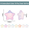 HOBBIESAY 120Pcs 8 Colors Glass Cabochons MRMJ-HY0001-28-2