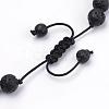 Natural Lava Rock Braided Bead Bracelets BJEW-R304-01-8mm-3