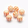 Opaque Spray Painted Glass Beads LAMP-P050-F-10mm-2