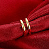 Resizable Brass Wide Band Cuff Rings RJEW-BB01648-3