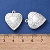 Rack Plating Brass Locket Pendants KK-F090-03S-4