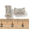 Rack Plating Brass Micro Pave Clear Cubic Zirconia Beads KK-L215-310A-P01-3