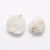 Electroplated Natural Druzy Crystal Pendants G-F535-01A-3