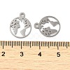 304 Stainless Steel Charms STAS-J042-06P-3