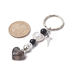 Resin Heart Charms Keychains KEYC-JKC00610-02-3