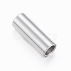 Smooth 304 Stainless Steel Magnetic Clasps with Glue-in Ends X-STAS-H402-21P-4mm-1