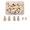 Christmas Unfinished Wooden Blank Tree/Snowman/Acorn Sets PW-WGB1663-01-1