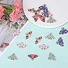 20Pcs 5 Style Alloy Enamel Pendants ENAM-SZ0004-30-3