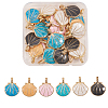 Alloy Enamel Pendants ENAM-CJ0001-34-3